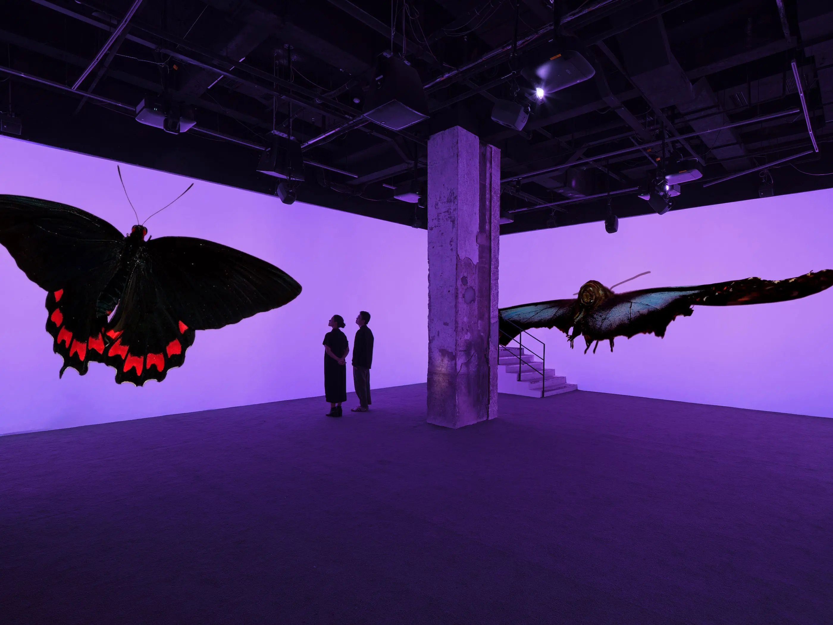 Andrea Galvani, The Void Migrates to the Surface, 2025 Site-specific multichannel video and sound installation, Partial exhibition view at Fotografiska Shanghai, Courtesy the artist and Fotografiska © Andrea Galvani Studio
