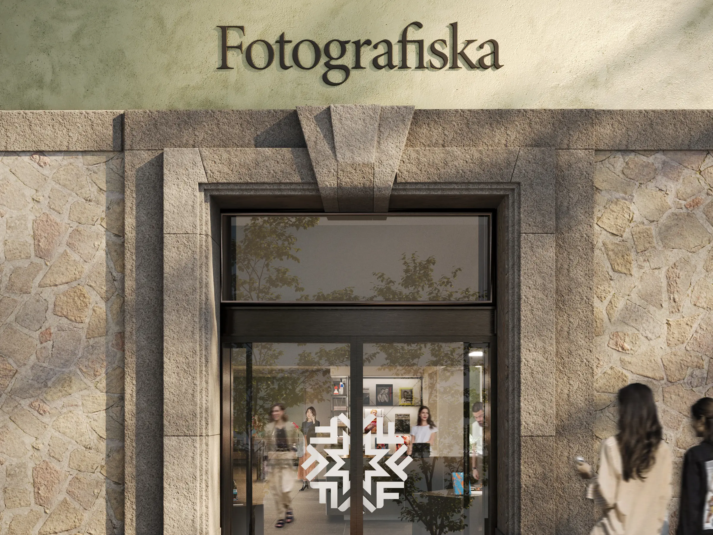 Digital rendering Fotografiska Oslo entrance.